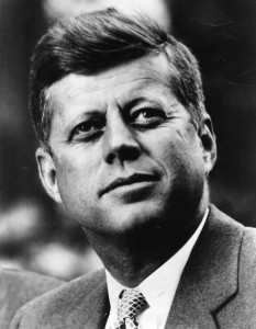 circa 1961:  John Fitzgerald Kennedy, 35th President of the United States.  (Photo by Library Of Congress/Getty Images)